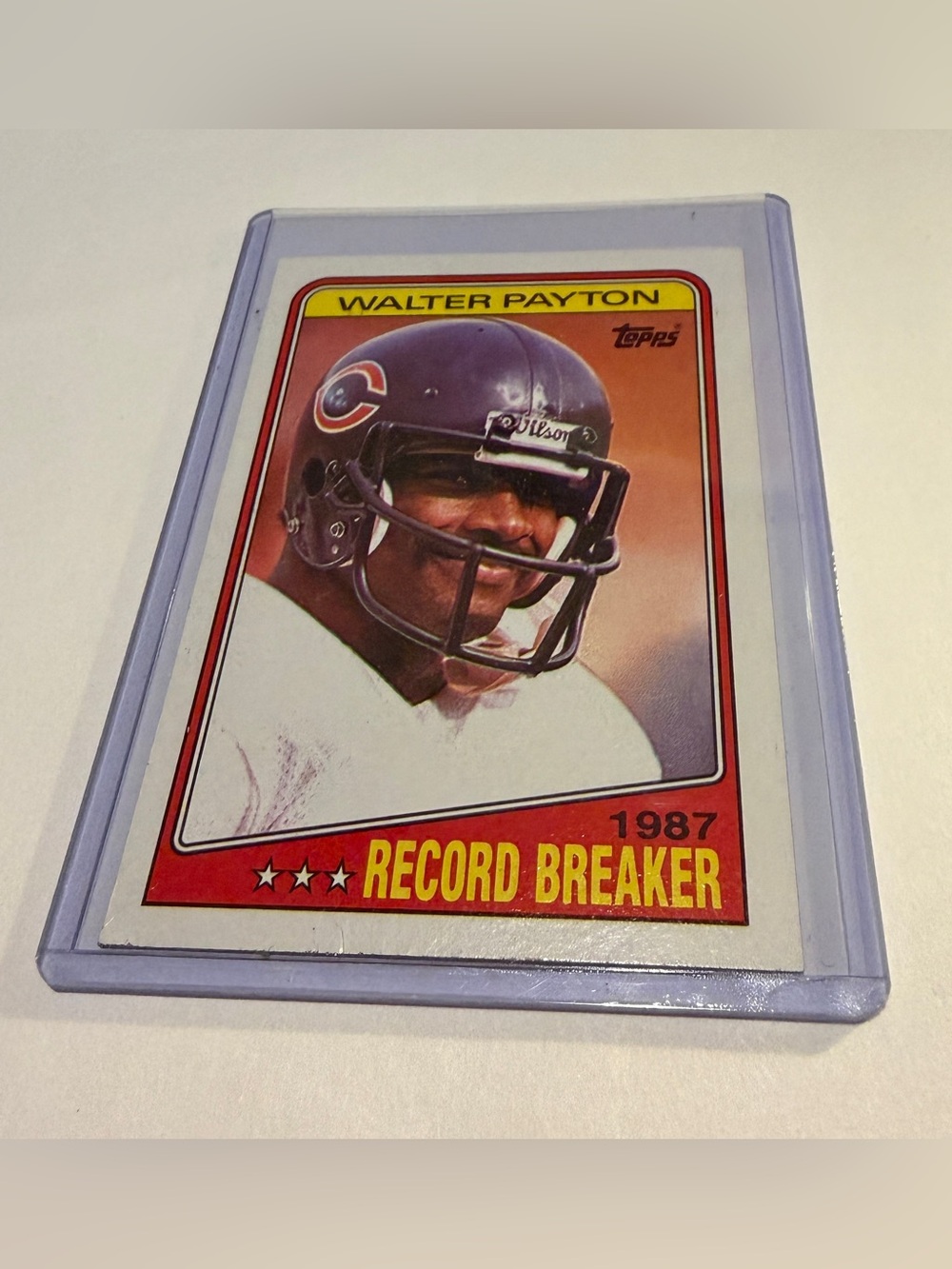 Walter Payton 1988 Topps Football Card # 5 Vintage Collectible